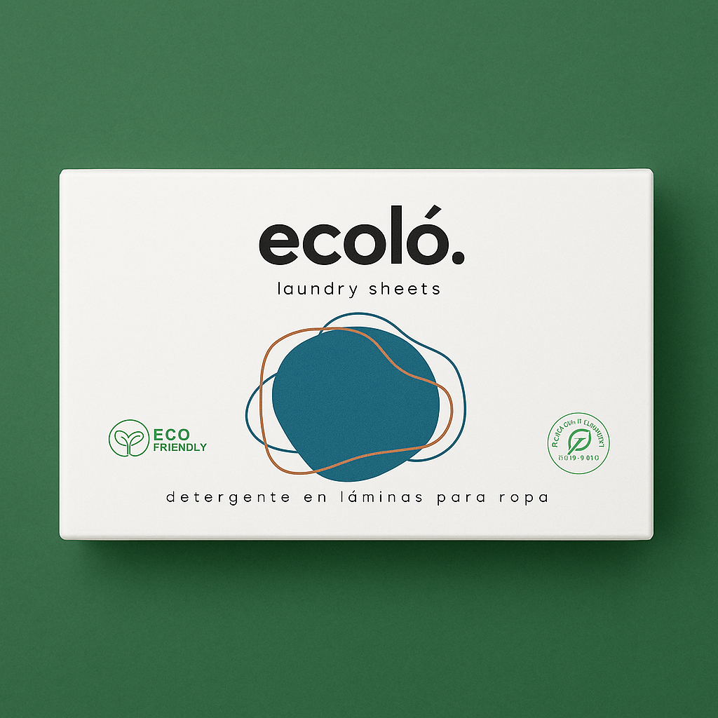 Detergente en láminas para ropa